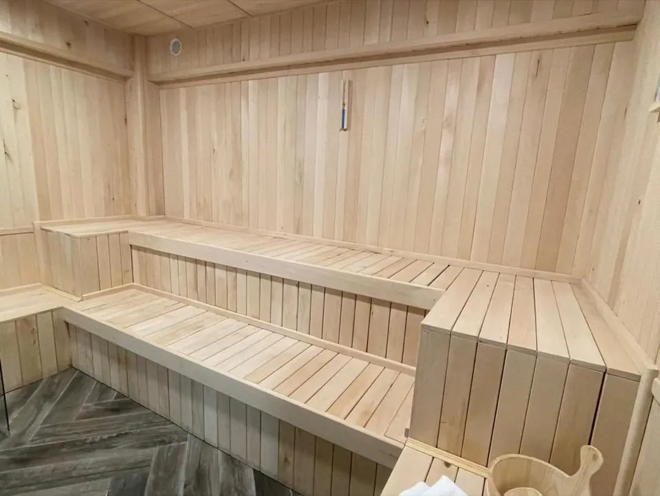 Sauna uscată din lemn